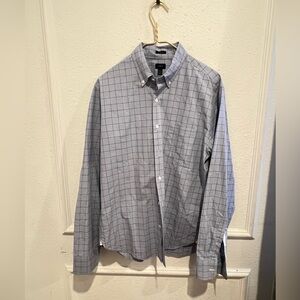 J. Crew Men's Blue Checkered Shirt
